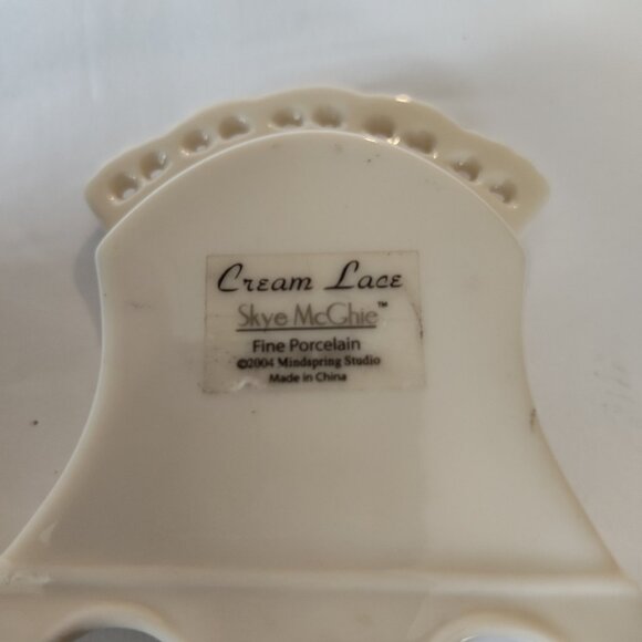 Skye McGhrie Cream Lace Porcelain Clock - Picture 2 of 6
